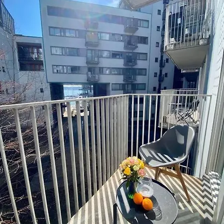Private At Tjuvholmen W/ Private Balcony 公寓